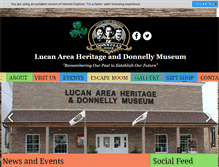 Tablet Screenshot of donnellymuseum.com